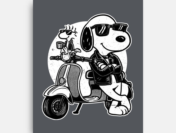 Cool Beagle Biker