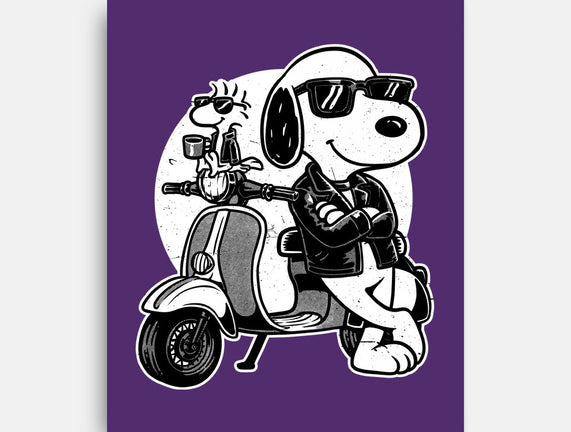 Cool Beagle Biker