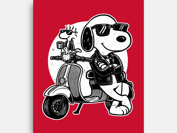 Cool Beagle Biker
