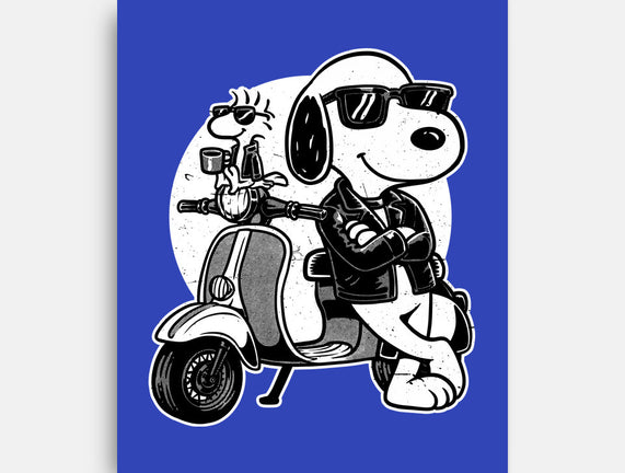 Cool Beagle Biker