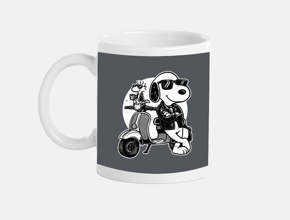 Cool Beagle Biker