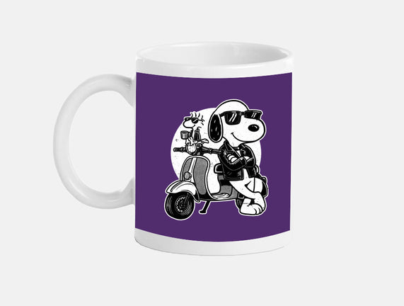 Cool Beagle Biker