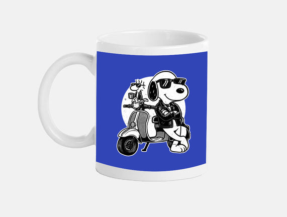 Cool Beagle Biker