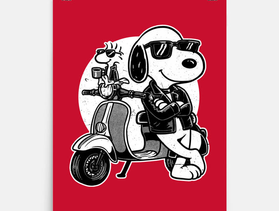 Cool Beagle Biker