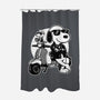 Cool Beagle Biker-None-Polyester-Shower Curtain-Studio Mootant