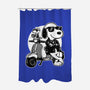 Cool Beagle Biker-None-Polyester-Shower Curtain-Studio Mootant