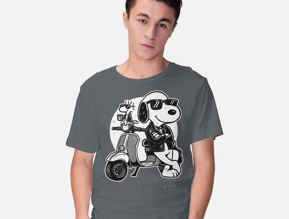 Cool Beagle Biker