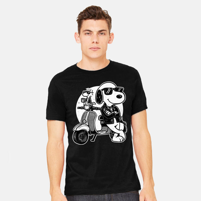 Cool Beagle Biker-Mens-Heavyweight-Tee-Studio Mootant
