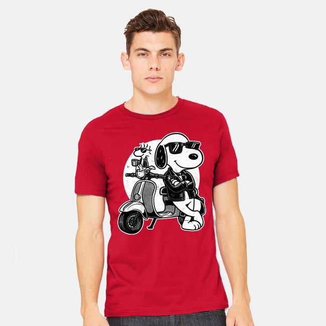 Cool Beagle Biker-Mens-Heavyweight-Tee-Studio Mootant