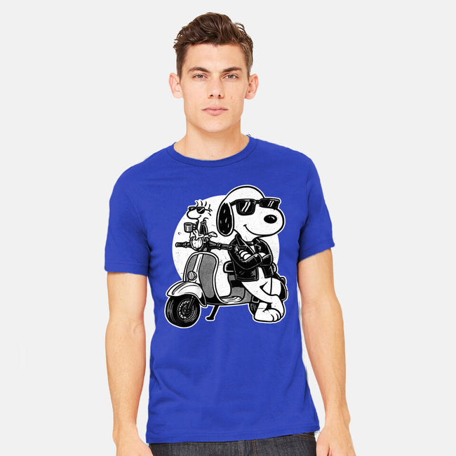 Cool Beagle Biker-Mens-Heavyweight-Tee-Studio Mootant