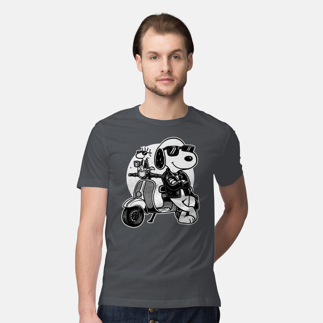 Cool Beagle Biker-Mens-Premium-Tee-Studio Mootant