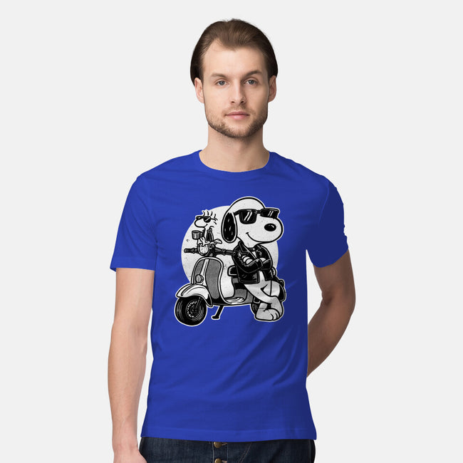 Cool Beagle Biker-Mens-Premium-Tee-Studio Mootant