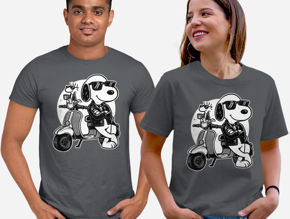 Cool Beagle Biker
