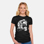 Cool Beagle Biker-Womens-Fitted-Tee-Studio Mootant