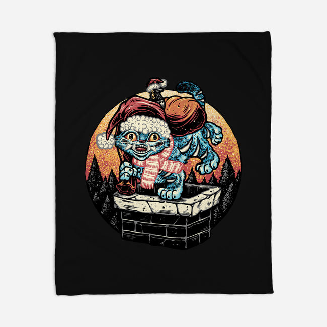 Derpy Chimney-None-Fleece-Blanket-glitchygorilla