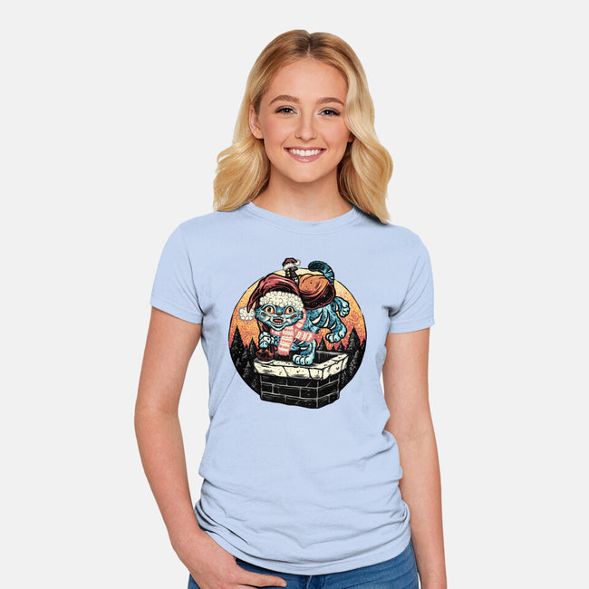 Derpy Chimney-Womens-Fitted-Tee-glitchygorilla