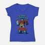 Stay Optimus-Womens-V-Neck-Tee-RL76