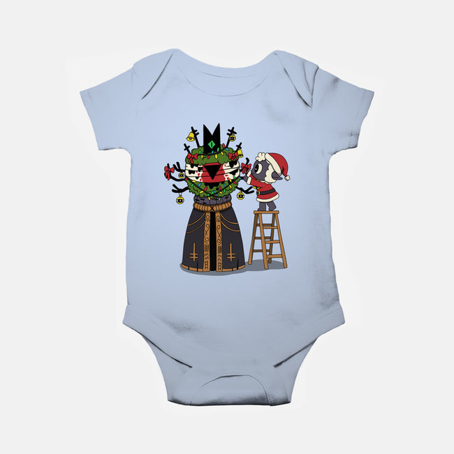 Santa’s Little Cultist-Baby-Basic-Onesie-Loobs