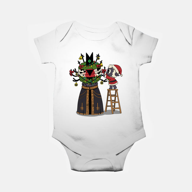 Santa’s Little Cultist-Baby-Basic-Onesie-Loobs