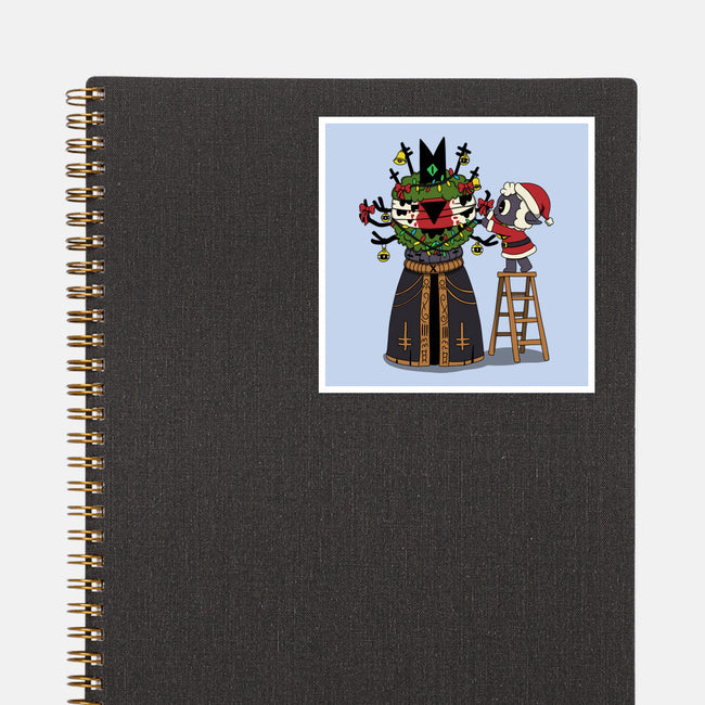 Santa’s Little Cultist-None-Glossy-Sticker-Loobs