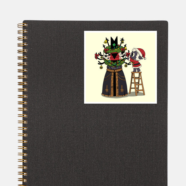 Santa’s Little Cultist-None-Glossy-Sticker-Loobs