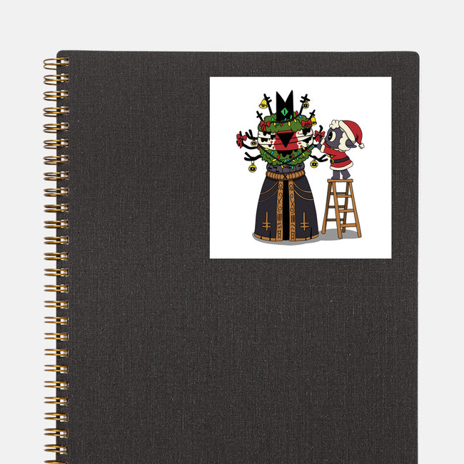 Santa’s Little Cultist-None-Glossy-Sticker-Loobs