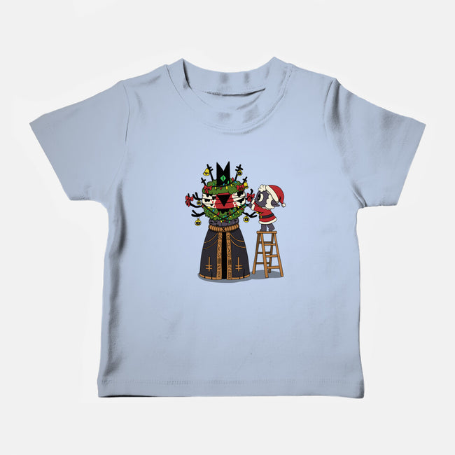 Santa’s Little Cultist-Baby-Basic-Tee-Loobs