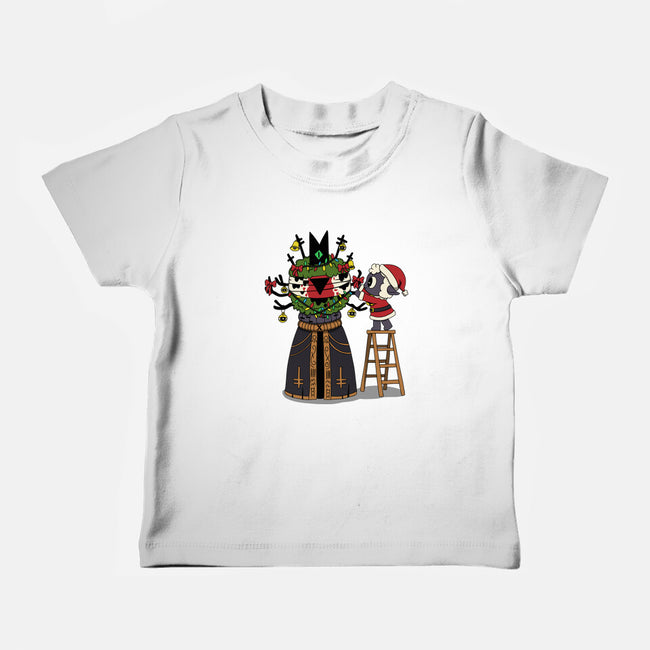 Santa’s Little Cultist-Baby-Basic-Tee-Loobs
