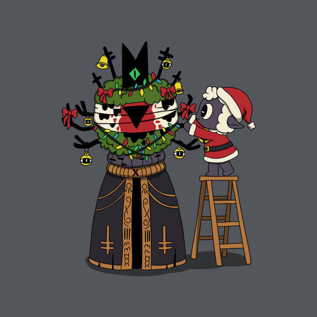 Santa’s Little Cultist-Womens-V-Neck-Tee-Loobs