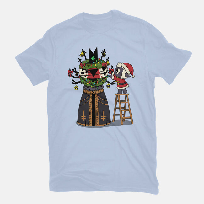 Santa’s Little Cultist-Womens-Fitted-Tee-Loobs