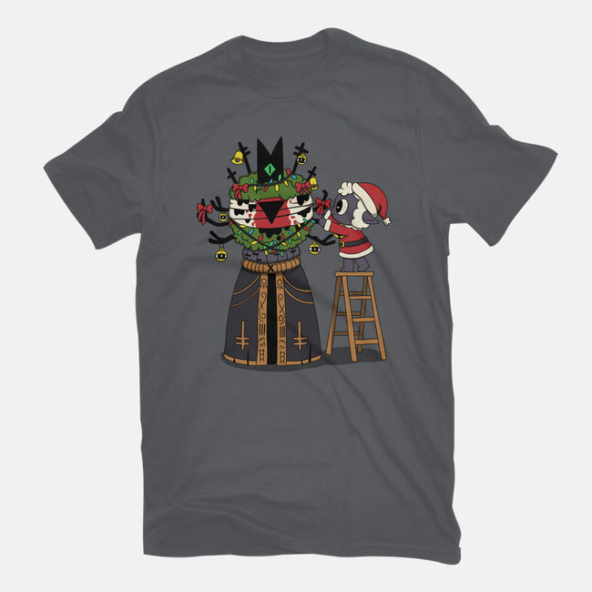 Santa’s Little Cultist-Womens-Fitted-Tee-Loobs