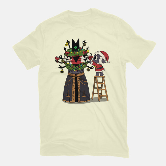 Santa’s Little Cultist-Mens-Basic-Tee-Loobs