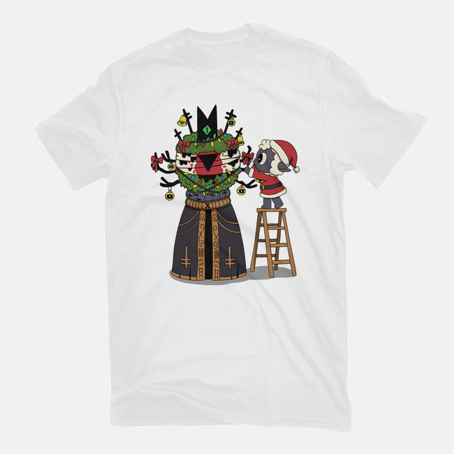 Santa’s Little Cultist-Womens-Fitted-Tee-Loobs