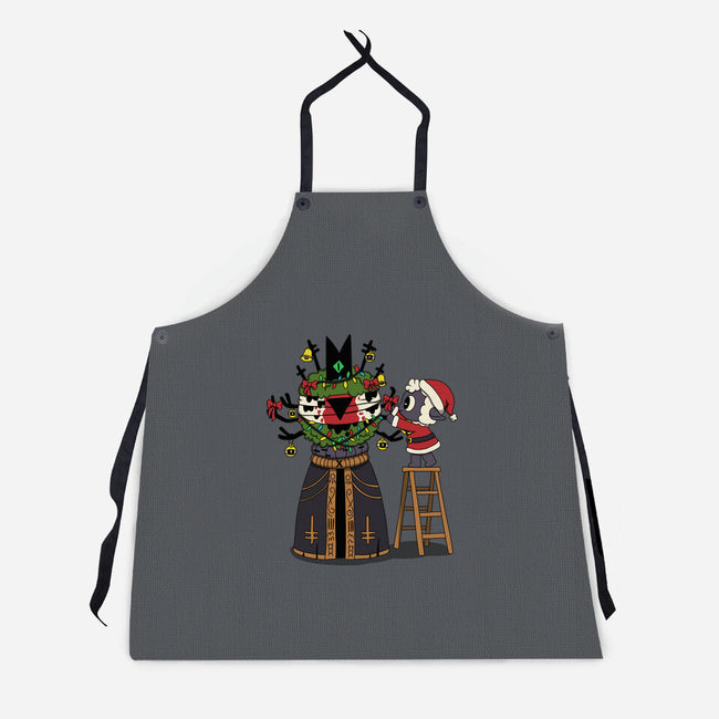 Santa’s Little Cultist-Unisex-Kitchen-Apron-Loobs