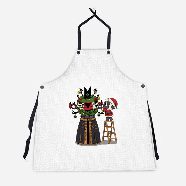 Santa’s Little Cultist-Unisex-Kitchen-Apron-Loobs