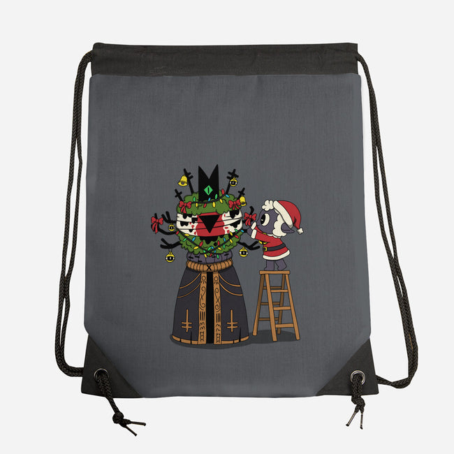 Santa’s Little Cultist-None-Drawstring-Bag-Loobs