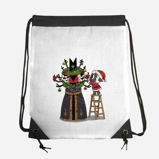 Santa’s Little Cultist-None-Drawstring-Bag-Loobs