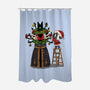 Santa’s Little Cultist-None-Polyester-Shower Curtain-Loobs
