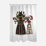Santa’s Little Cultist-None-Polyester-Shower Curtain-Loobs