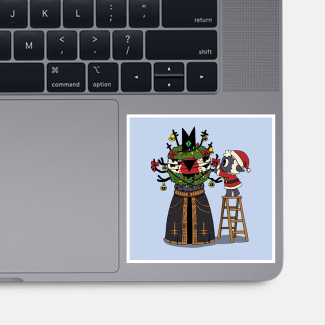 Santa’s Little Cultist-None-Glossy-Sticker-Loobs