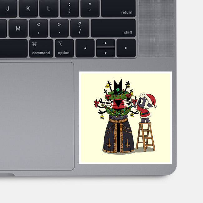 Santa’s Little Cultist-None-Glossy-Sticker-Loobs