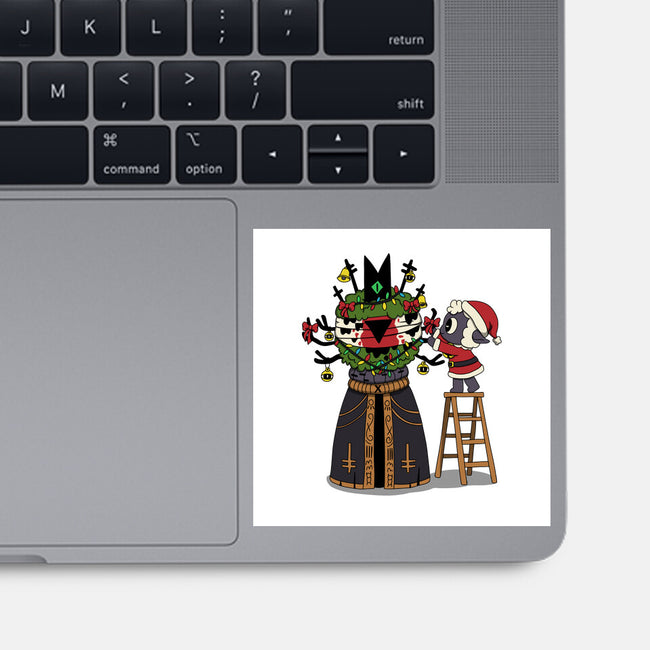Santa’s Little Cultist-None-Glossy-Sticker-Loobs