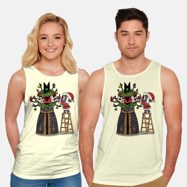Santa’s Little Cultist-Unisex-Basic-Tank-Loobs