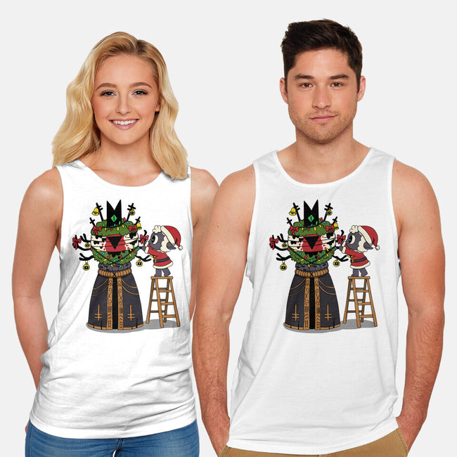 Santa’s Little Cultist-Unisex-Basic-Tank-Loobs