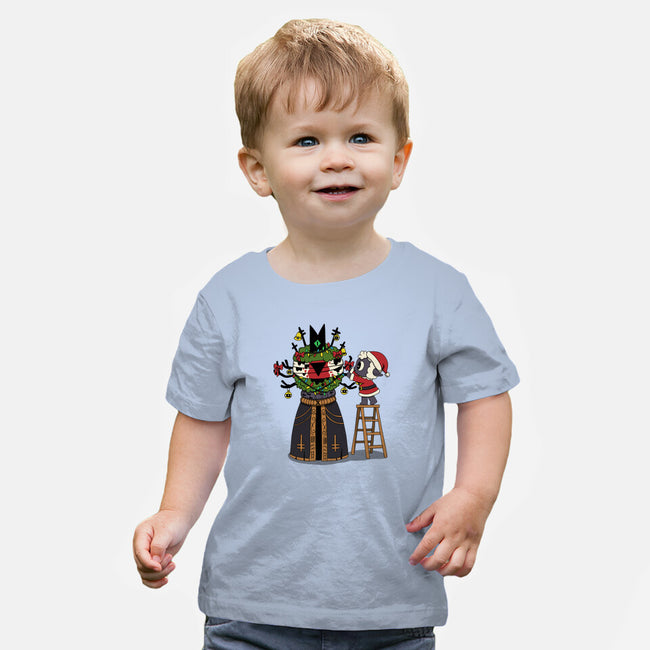 Santa’s Little Cultist-Baby-Basic-Tee-Loobs