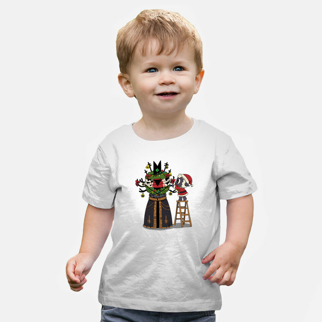 Santa’s Little Cultist-Baby-Basic-Tee-Loobs