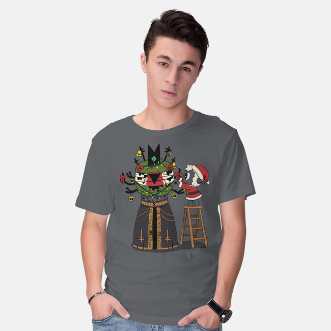 Santa’s Little Cultist-Mens-Basic-Tee-Loobs