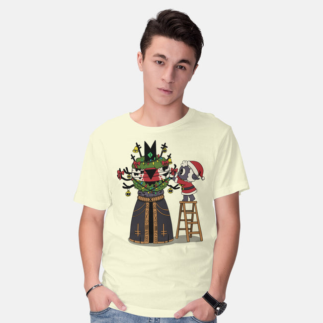 Santa’s Little Cultist-Mens-Basic-Tee-Loobs