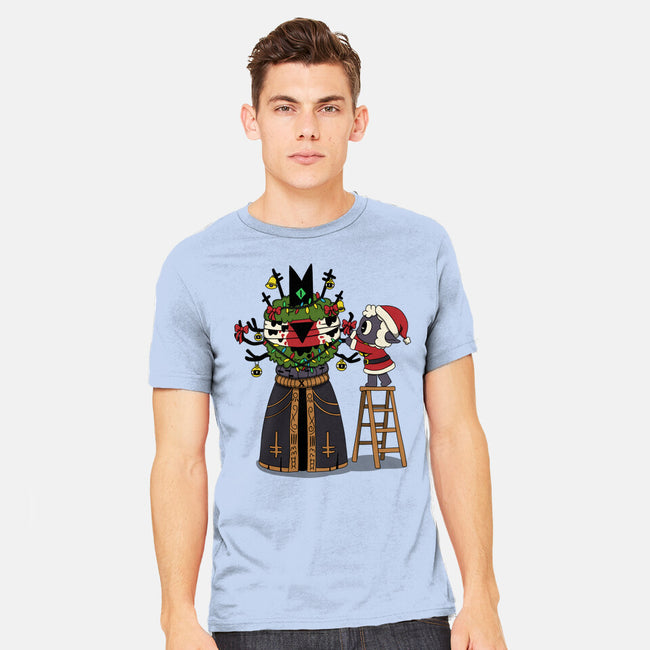 Santa’s Little Cultist-Mens-Heavyweight-Tee-Loobs