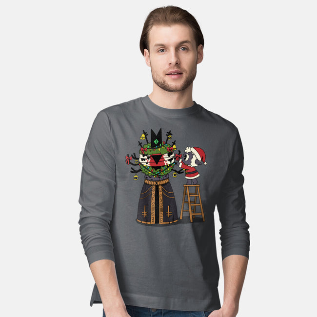 Santa’s Little Cultist-Mens-Long Sleeved-Tee-Loobs